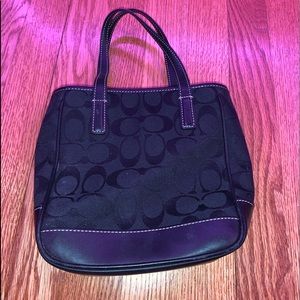 black coach handbag